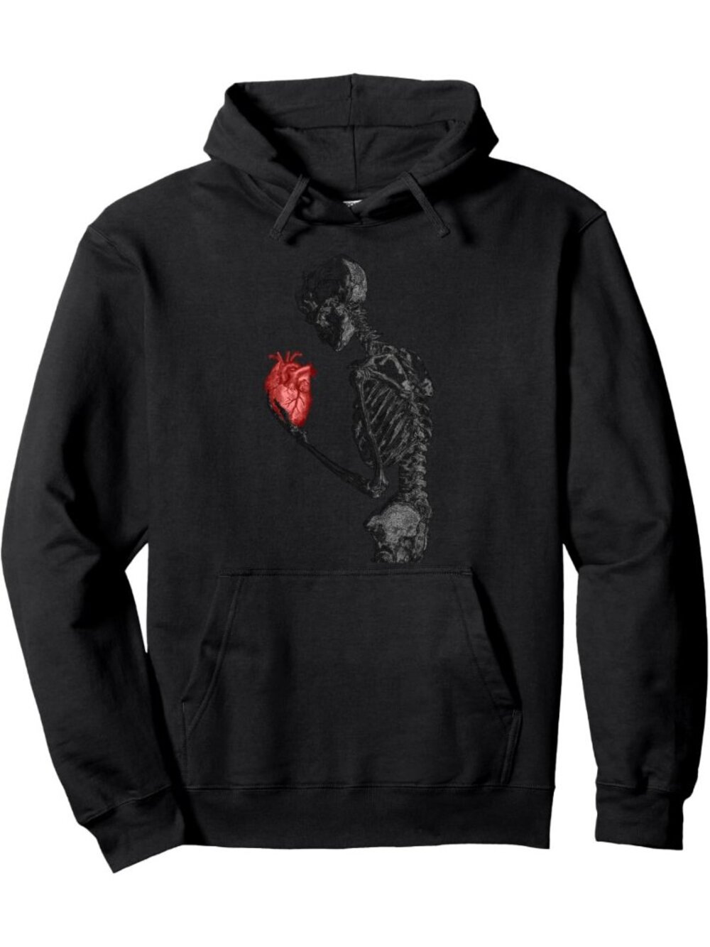 Skull Skeleton Graphic Hoodie for Couples - Valentine's Day Gift, Matching